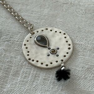 Silpada Silver and Black Pendant Necklace